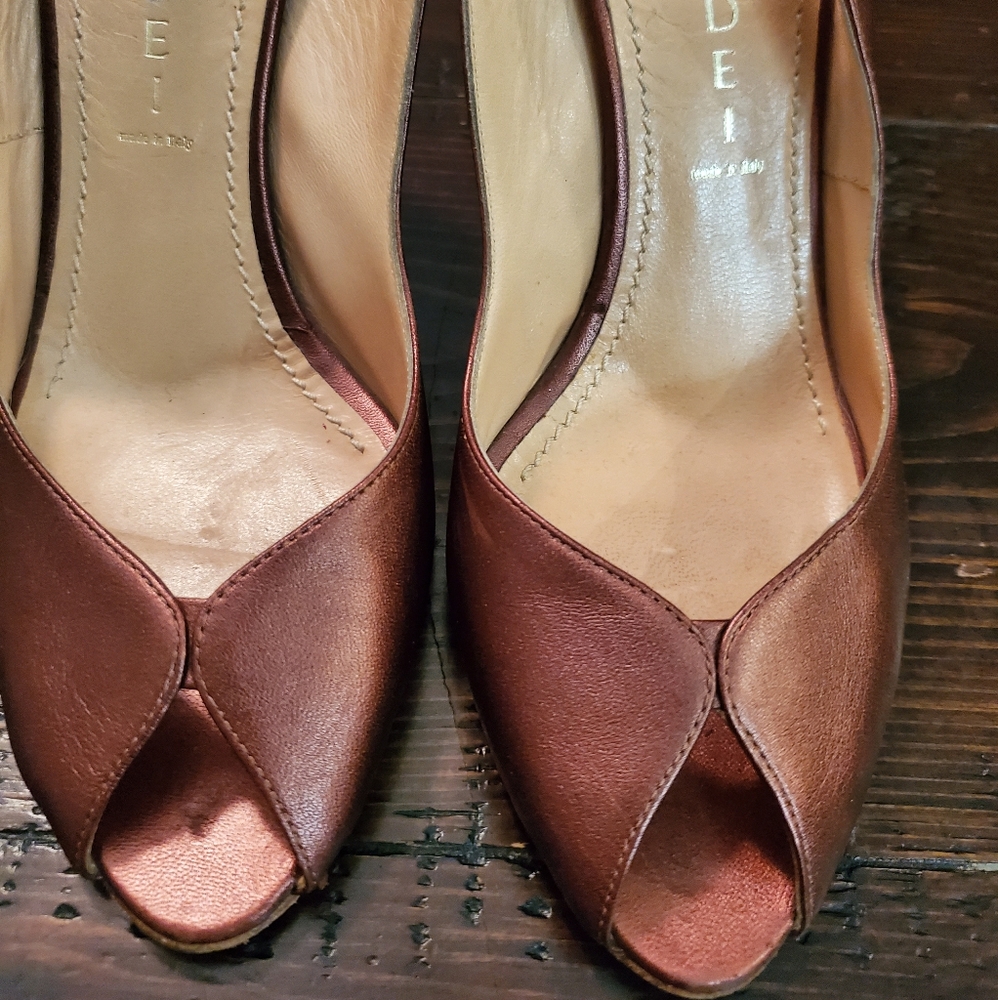 Casadei Peep Toe Pumps